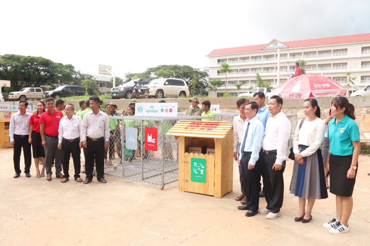 Handover Ceremony of Bin Segregation to Schools at Sihanouk Vile